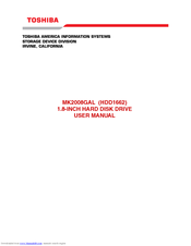 Toshiba HDD1662 User Manual