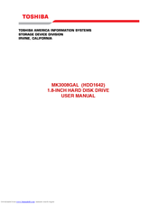 Toshiba MK3008GAL User Manual