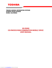 Toshiba SD-R2002 User Manual