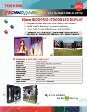 Toshiba Techno Rainbow TR2015X Specification