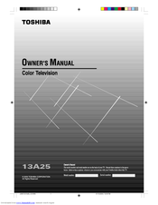 Toshiba 13A25 Owner's Manual