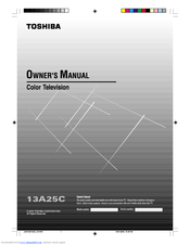 Toshiba 13A25C Owner's Manual