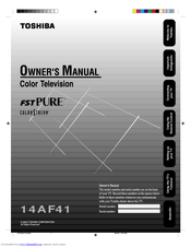 Toshiba 14AF41 Owner's Manual