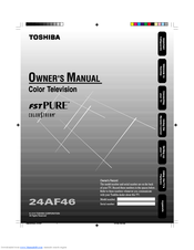 Toshiba 24AF46 Owner's Manual
