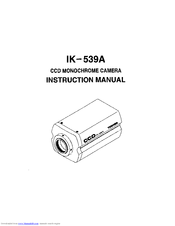 Toshiba CCD Monochrome Camera IK-539A Instruction Manual