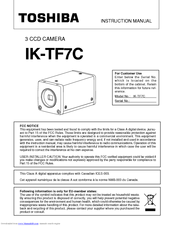 Toshiba IK-TF7C Instruction Manual