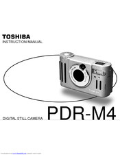 Toshiba PDR PDR-M4 Instruction Manual