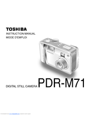 Toshiba PDR-M71 Instruction Manual
