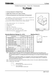 Toshiba TLP848 Product Manual