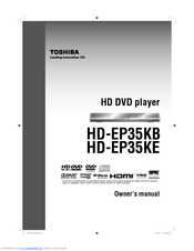 Toshiba HD-EP35KB Owner's Manual