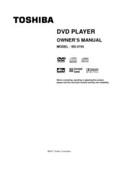 Toshiba SD 3755 Owner's Manual