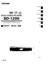 Toshiba SD-1200U Owner's Manual