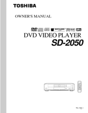 Toshiba SD-2050 Owner's Manual