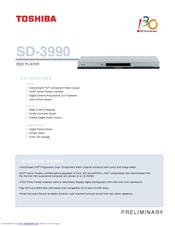 Toshiba SD-3990 Specifications