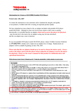 Toshiba SD-P2800 Owner's Manual