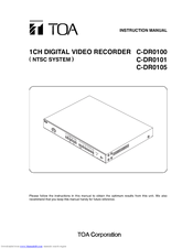 Toa C-DR0100 Instruction Manual
