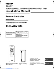 Toshiba Carrier TCB-AX21UL Installation Manual