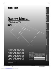 Toshiba 15VL56G Owner's Manual