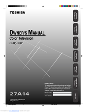 Toshiba 27A14 Owner's Manual