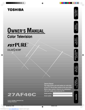 Toshiba 27AF46C Owner's Manual
