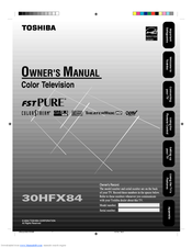 Toshiba TheaterWide 30HFX84 Owner's Manual