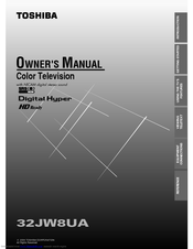 Toshiba 32JW8UA Owner's Manual
