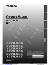 Toshiba 32WL58T Owner's Manual