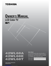 Toshiba 42WL68T Owner's Manual