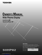 Toshiba 50HP82 Owner's Manual