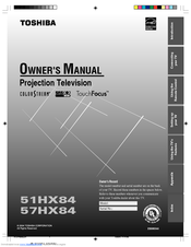 Toshiba 57HX84 Owner's Manual