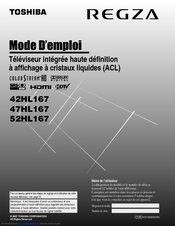 Toshiba REGZA 42HL167 Mode D'emploi