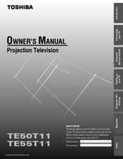 Toshiba TE55T11 Owner's Manual