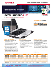 Toshiba L100 Series Specifications