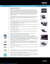 Sony VAIO VPCEA21FX/BI Specifications