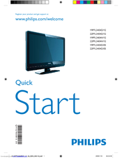 Philips 22PFL3404D Quick Start Manual