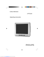 Philips 21PT2324/69 Operating	 Instruction