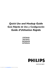 Philips 29PT8422 Quick Use And Hookup Manual