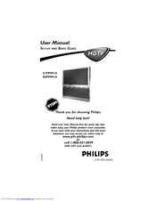 Philips 51-PROJECTION HDTV 51PP9910 Basic Manual