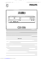 Philips CDI 205 User Manual