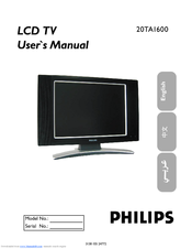 Philips 20TA1600 Quick Start Manual