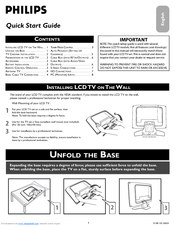 Philips 20TA1000/98 Quick Start Manual