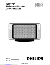 Philips 26PF1000/62 User Manual