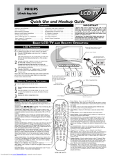Philips 17PF9936/99 Quick Use And Hookup Manual