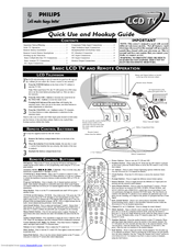 Philips 15PF9945/37 Quick Use And Hookup Manual