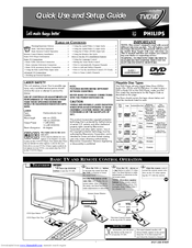 Philips 32I REALFLAT DBX CTV-DVD COMBI-SILVER-32DV60S - Quick Use And Setup Manual
