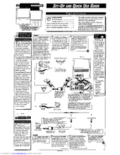 Philips/Magnavox 7P5451C Set-Up And Quick Use Manual