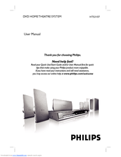 Philips HTS3107 User Manual