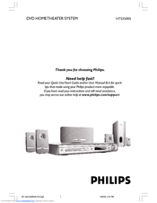 Philips HTS3500S Quick Start Manual