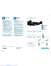 Philips HTR3464/12 Quick Start Manual