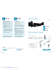 Philips HTR3465/98 Quick Start Manual